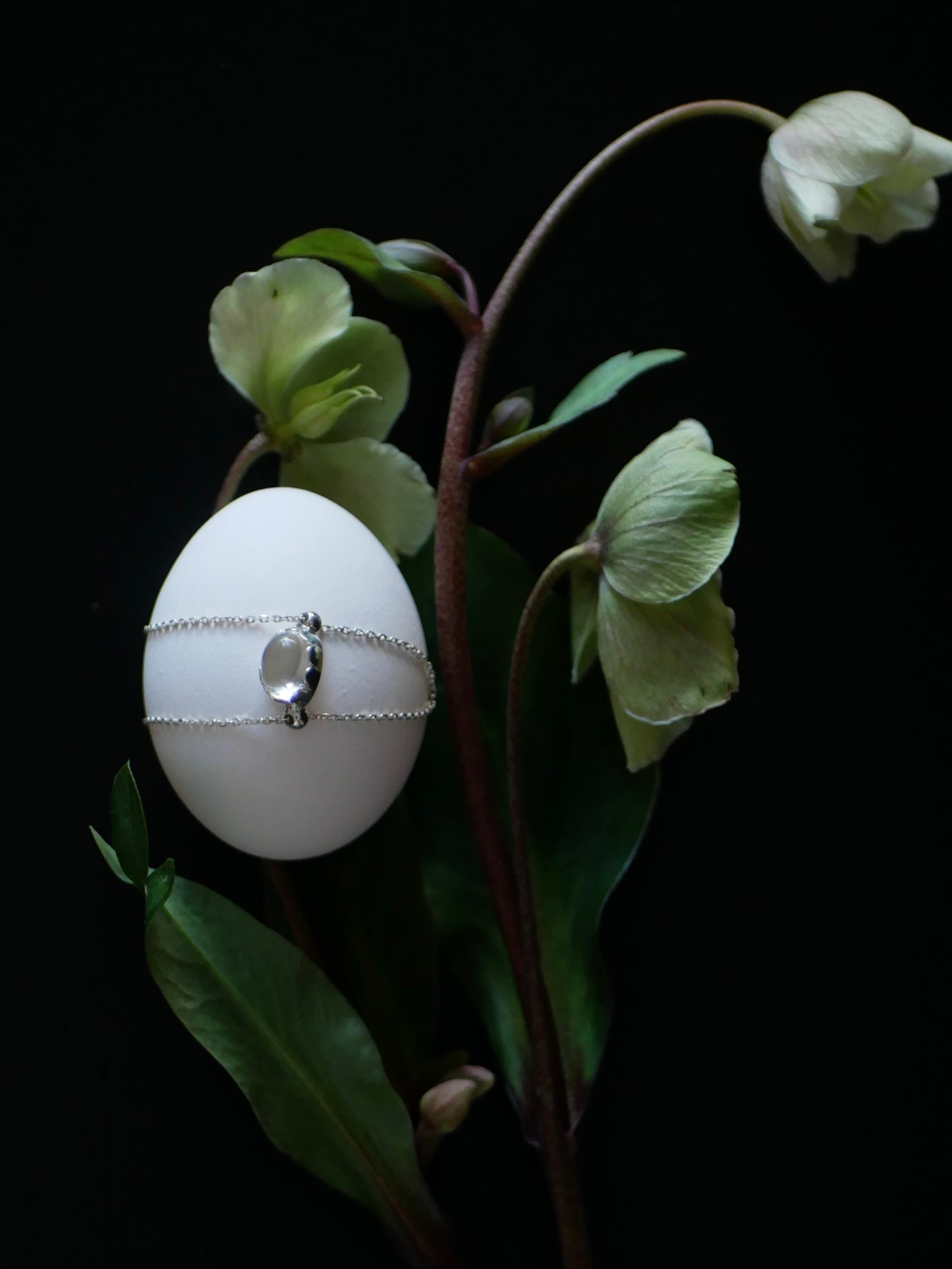 〔small article〕Chain onyx・crystal ring
