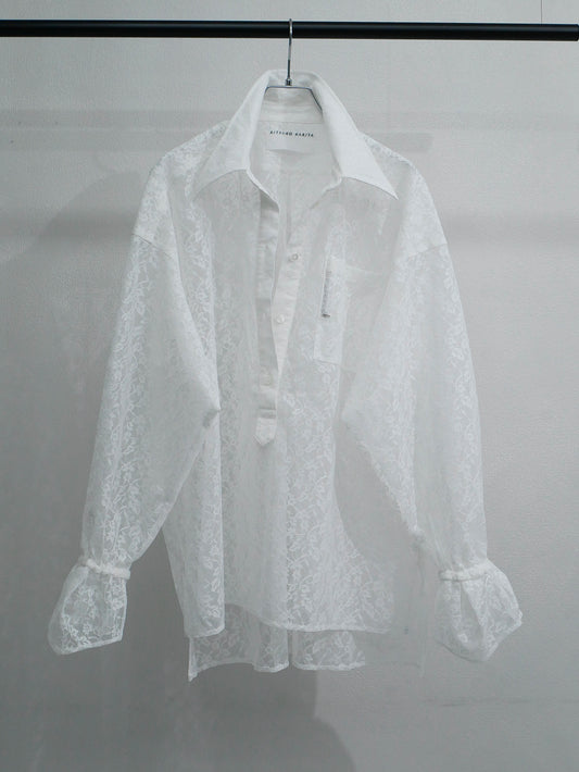 〔plain〕Skipper tabacco shirts〔Lace〕
