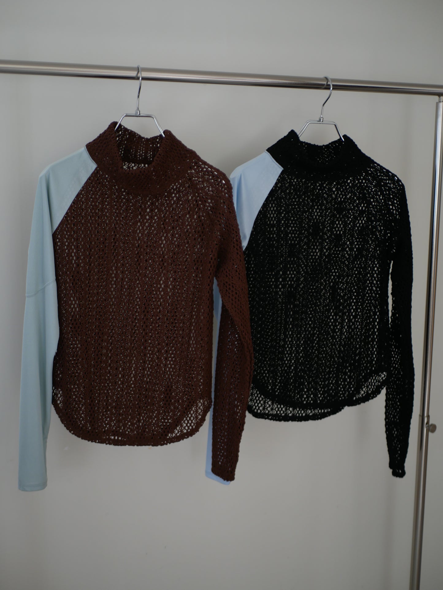 ◼︎Mesh two tone tops〔rich〕