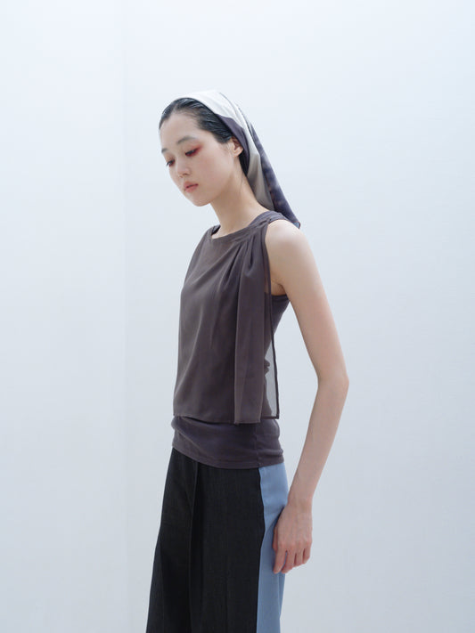 ◼︎Front dress tank top〔plain〕