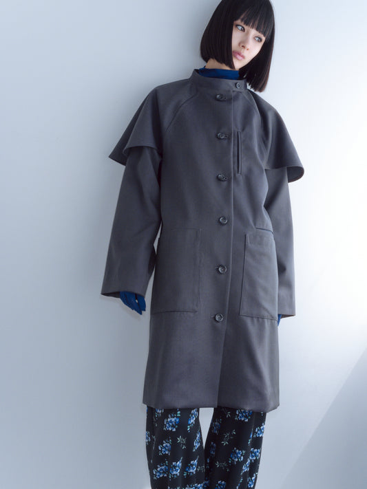 〔rich〕Boyish flare coat・original wool