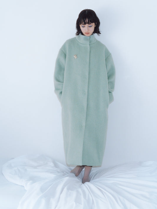〔plain〕Plain cocoon coat