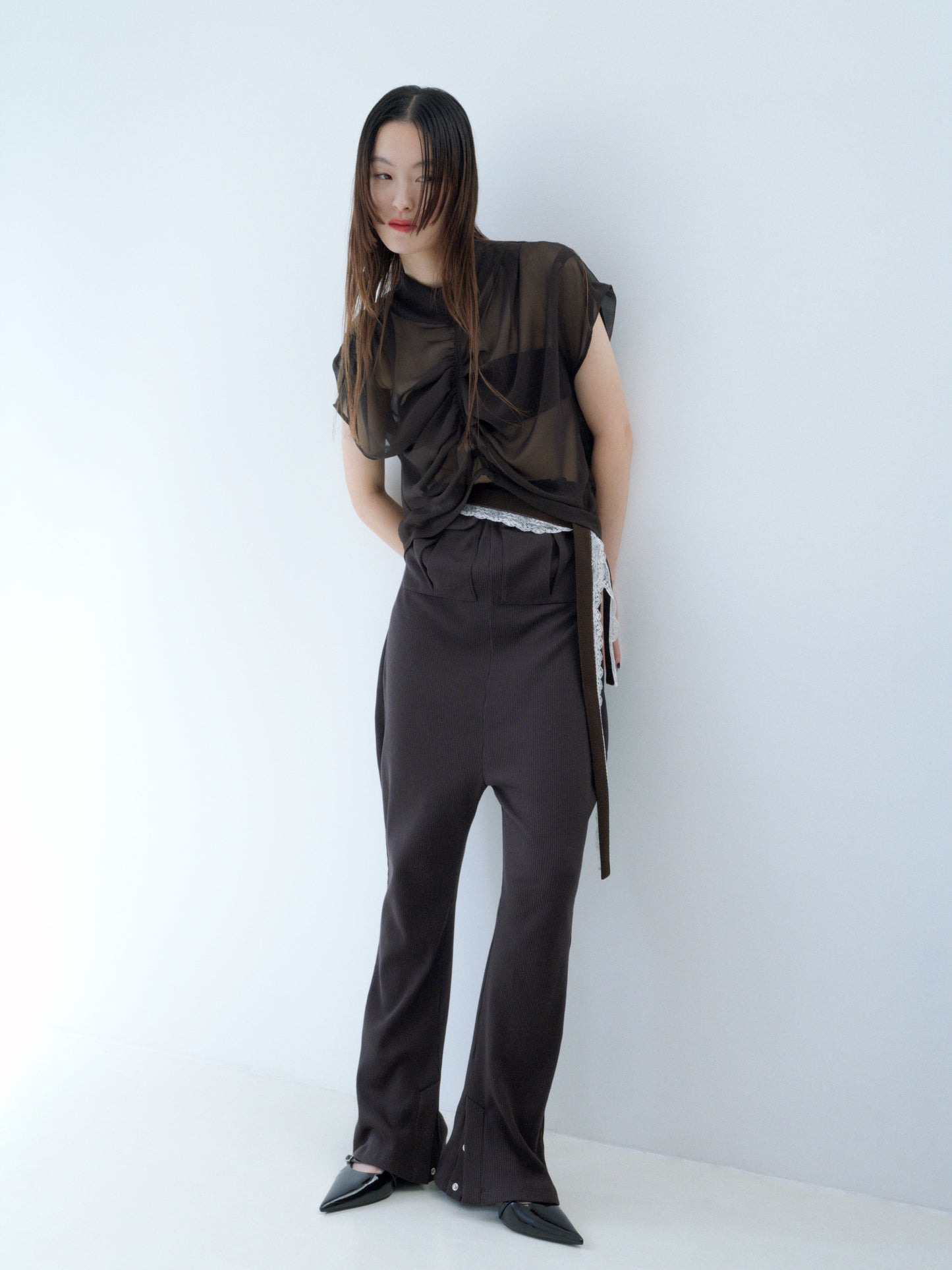 6,【全額支払い】Bare rib jumpsuit〔plain〕【受注生産】