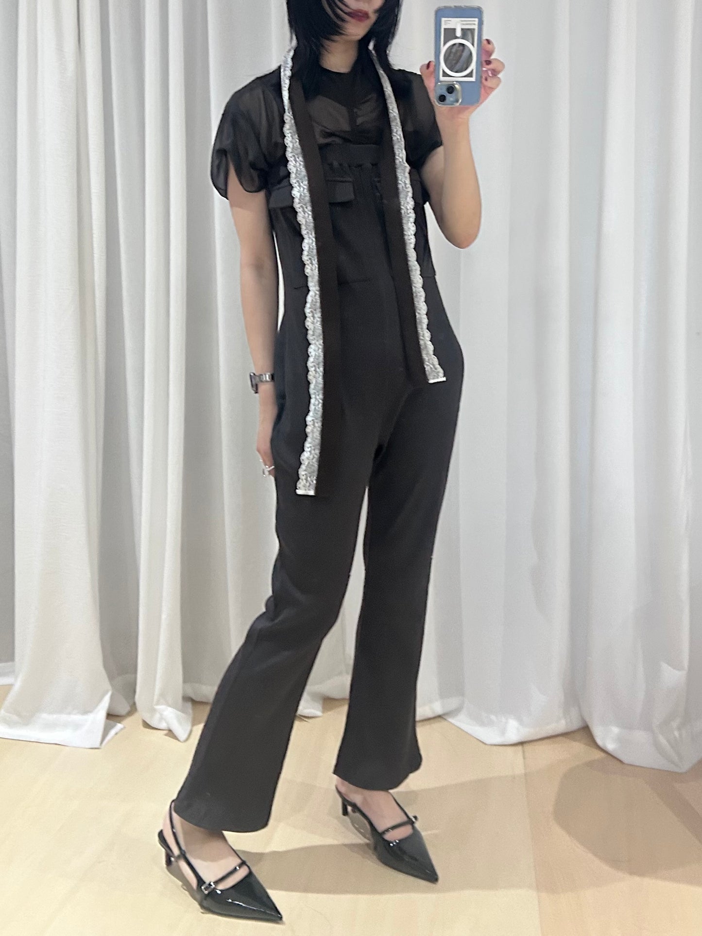 6,【全額支払い】Bare rib jumpsuit〔plain〕【受注生産】