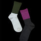 50% off [plain] Two-tone wool rib socks "Add a touch of color to your winter feet"