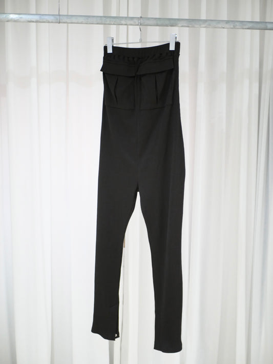 6,〔内金50％支払い〕Bare rib jumpsuit〔plain〕【受注生産】