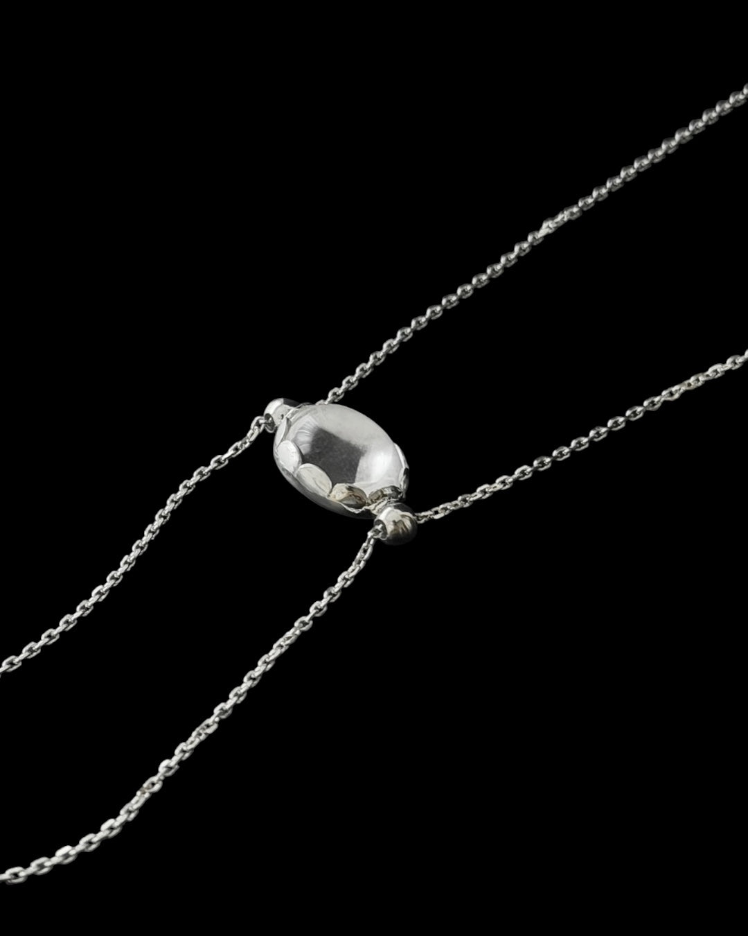 【受注生産〜6/30迄受付】〔small article〕Chain onyx・crystal necklace