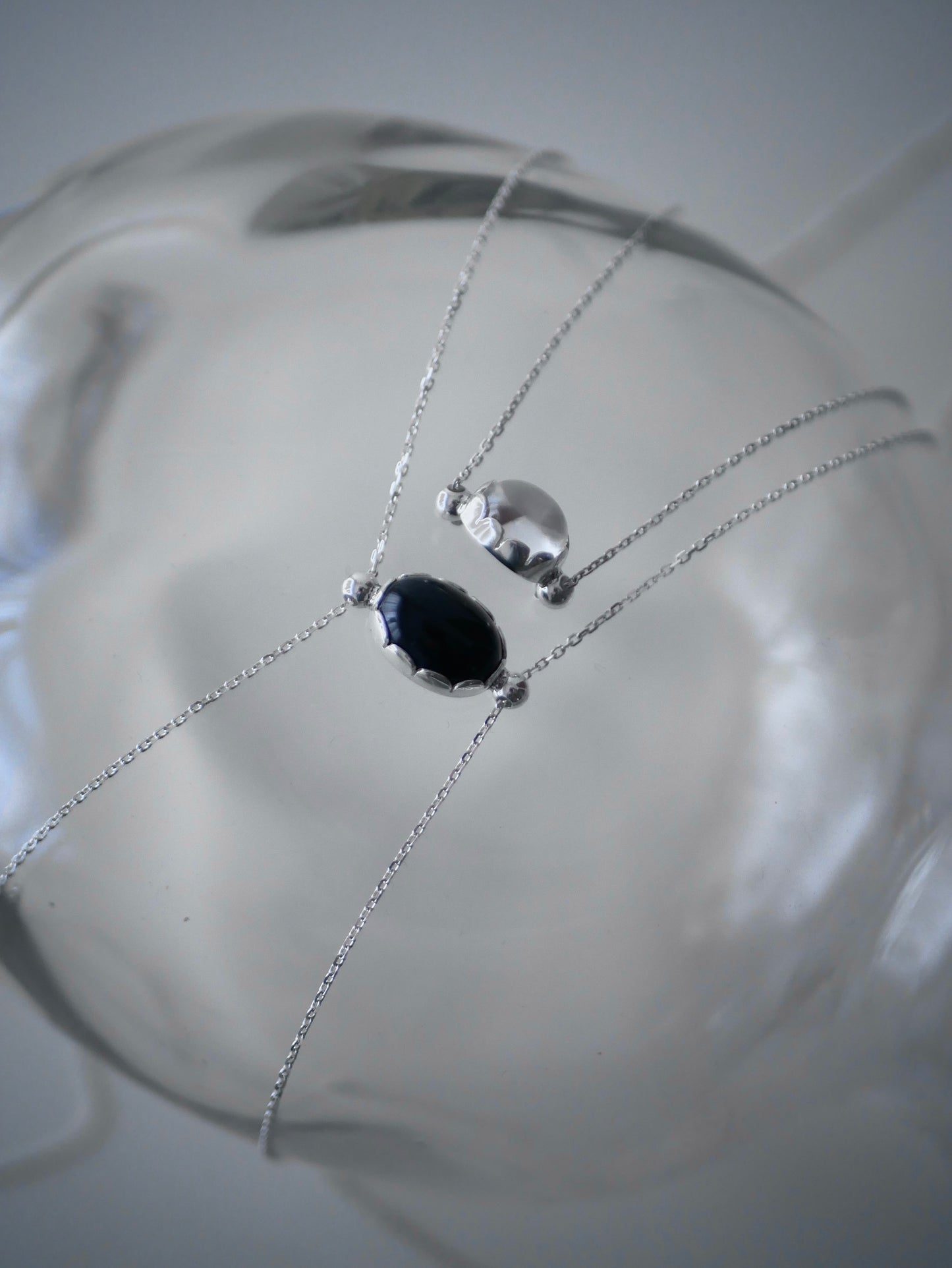 〔small article〕Chain onyx・crystal ring