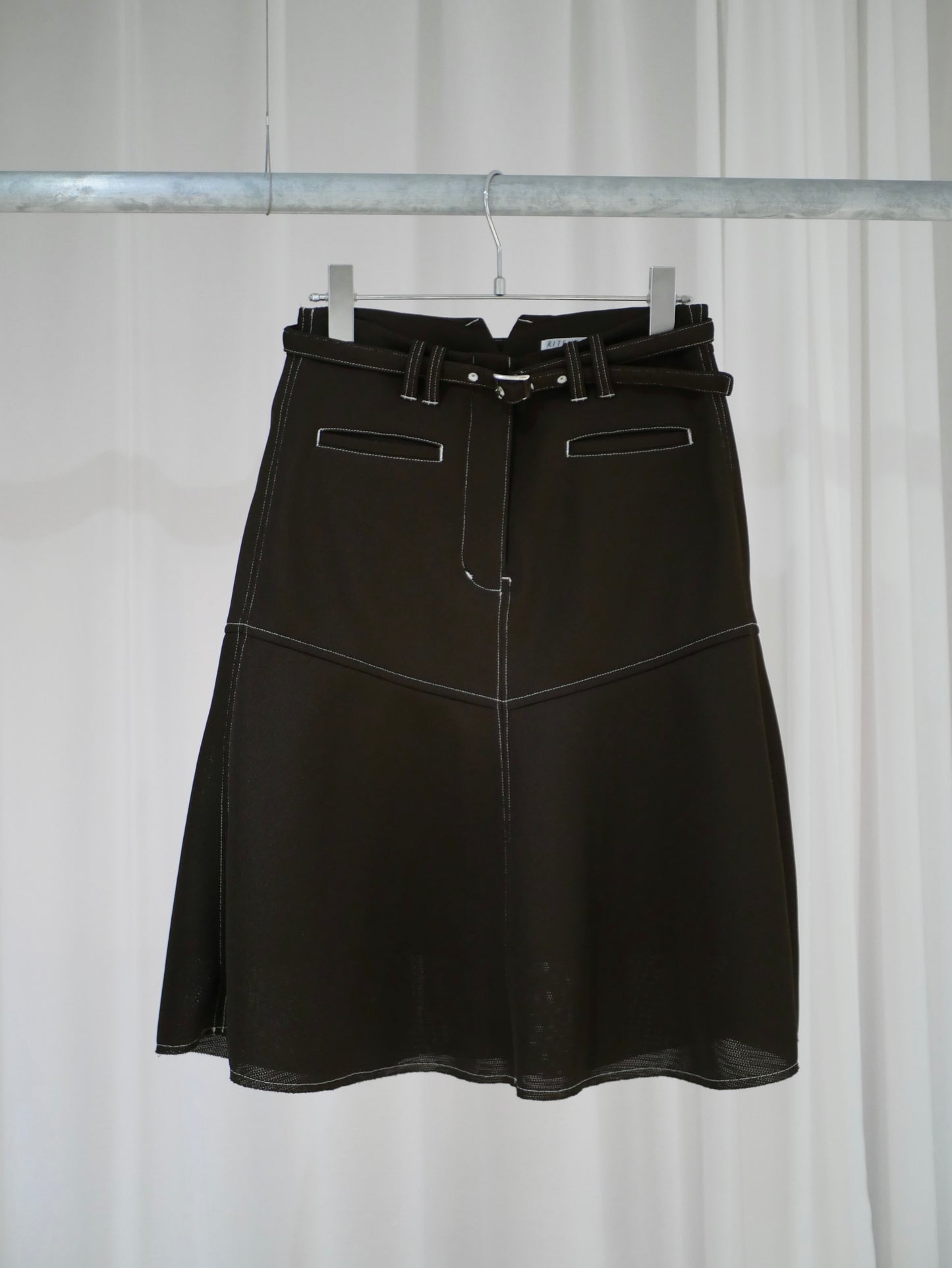 9,【全額支払い】Air mesh flare skirt〔plain〕【受注生産】