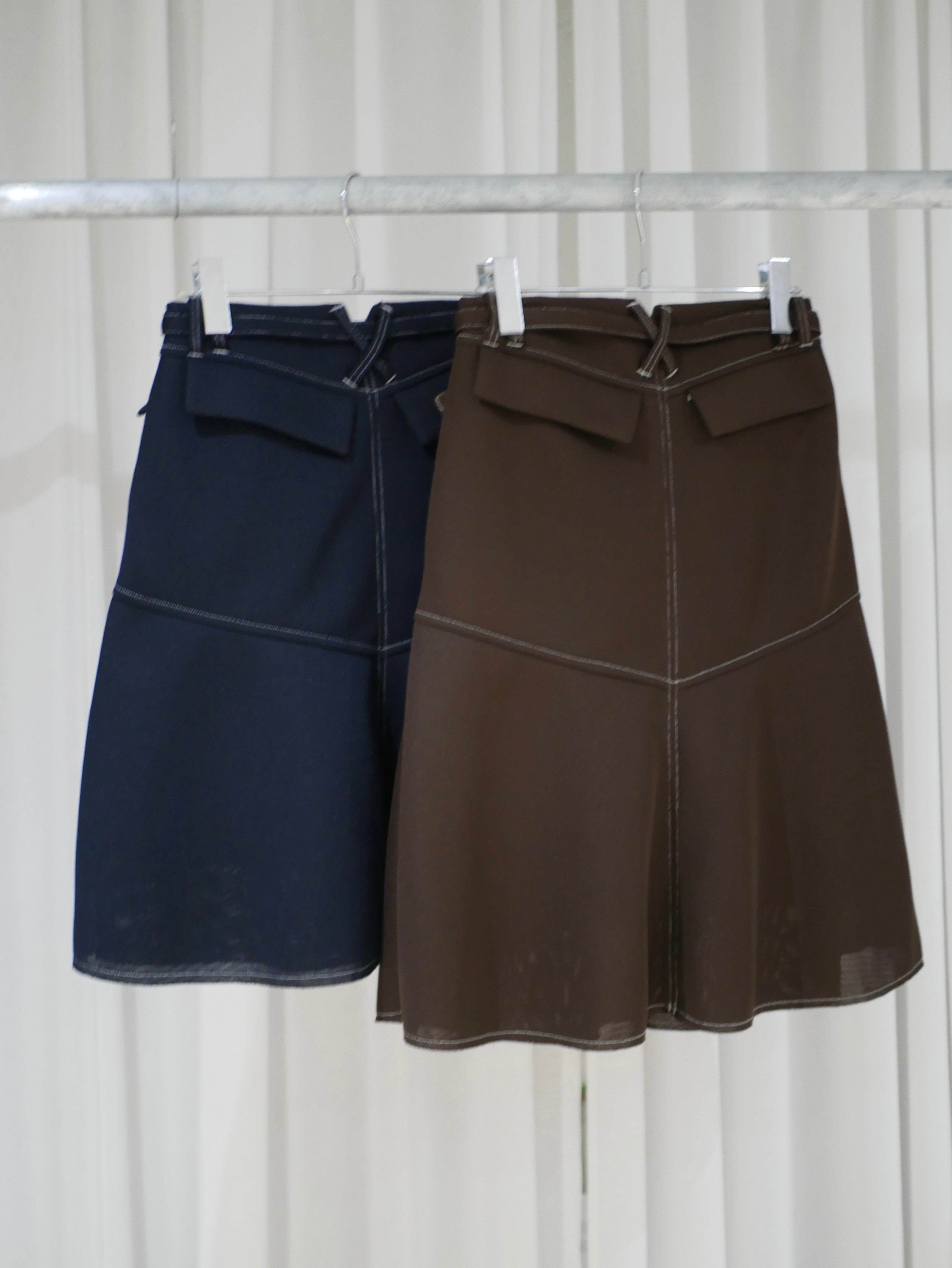 plain〕Air mesh flare skirt – RITSUKO KARITA