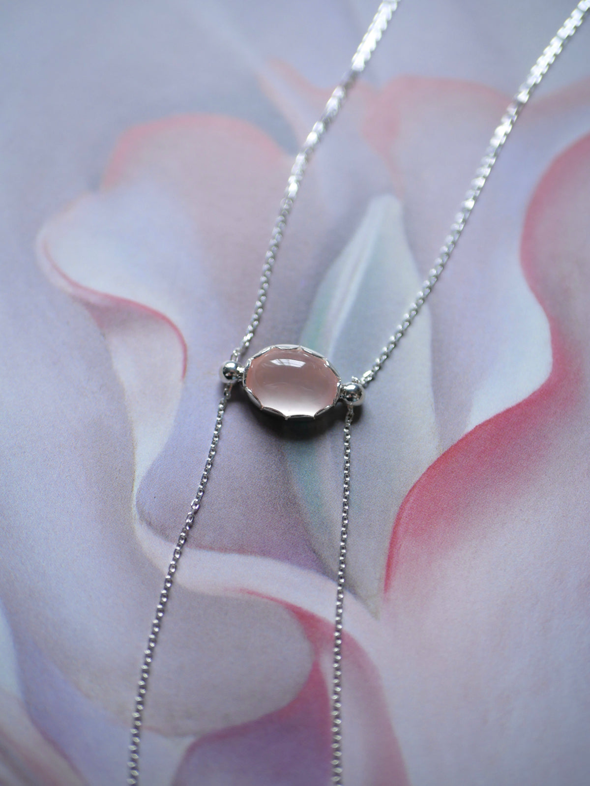 【受注生産〜10/11迄受付】Chain pink necklace 〔small article〕