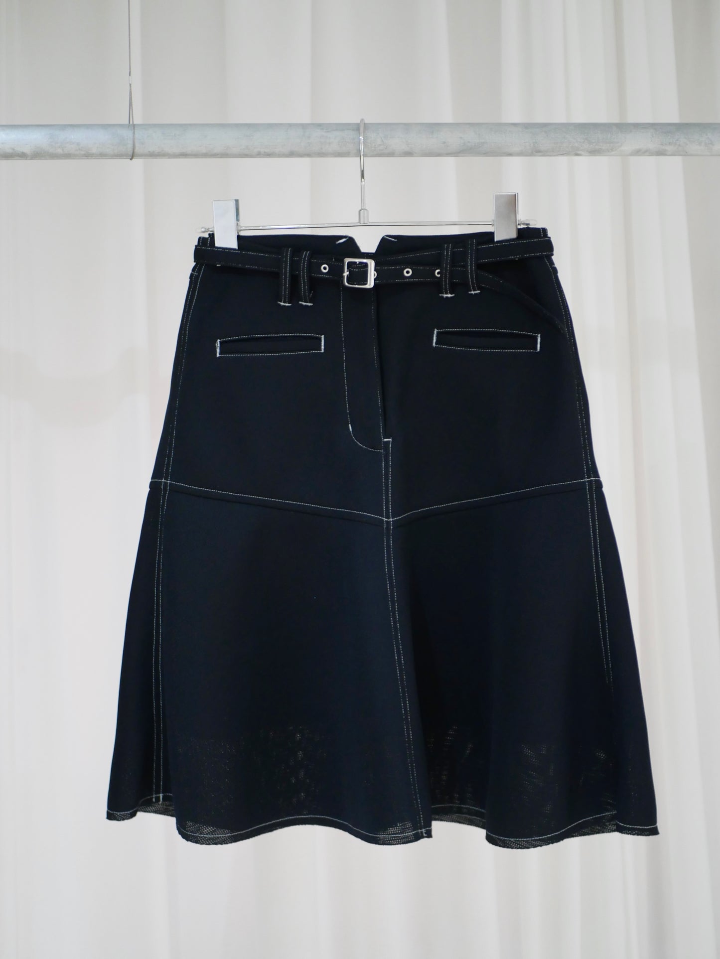 9,【全額支払い】Air mesh flare skirt〔plain〕【受注生産】