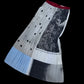 〔rich〕Collage print pleats skirt「断片の中をすべる風」