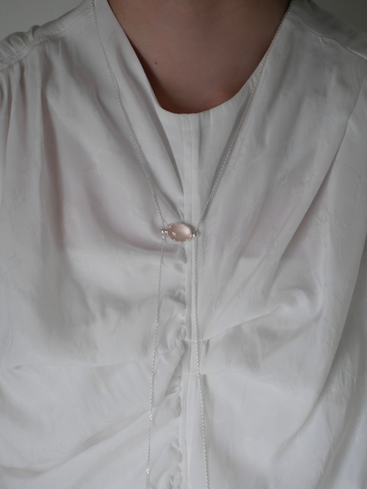 【受注生産〜10/11迄受付】Chain pink necklace 〔small article〕