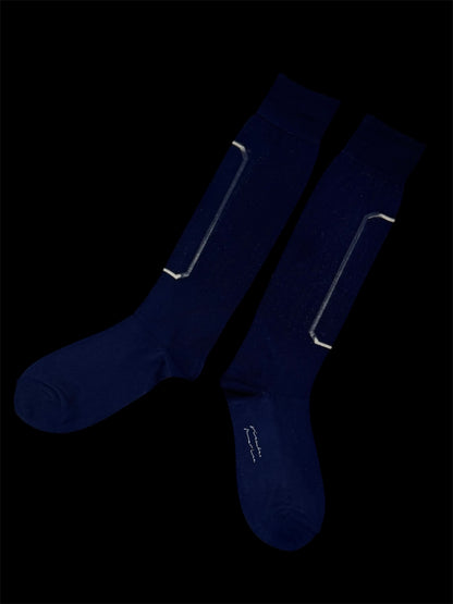 50% off [plain] Frame high socks "A quiet frame for your feet"