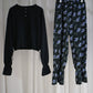 6A.【全額支払い】Louise flare hem pants〔louise〕【受注販売】Flower