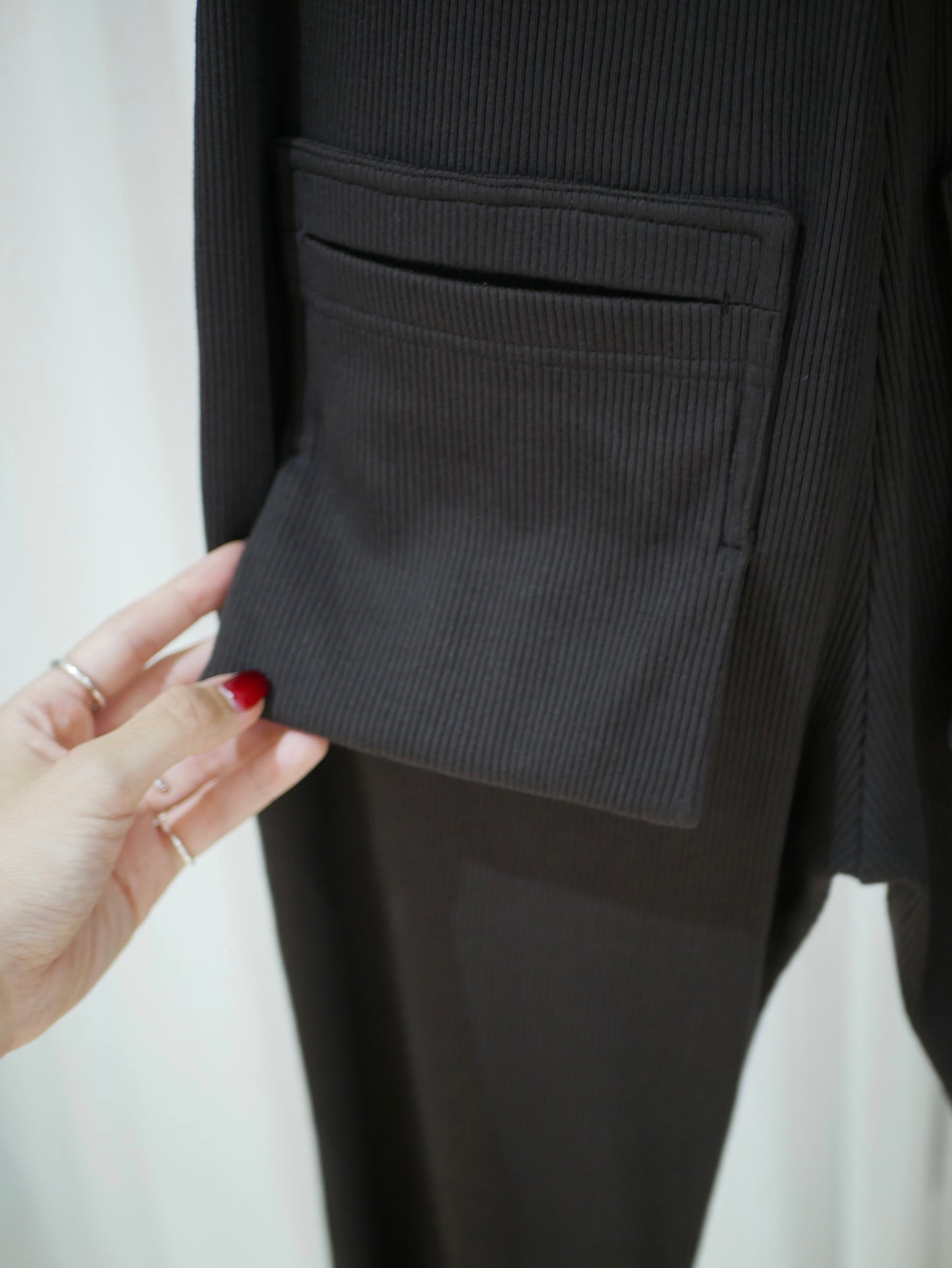 6,【全額支払い】Bare rib jumpsuit〔plain〕【受注生産】