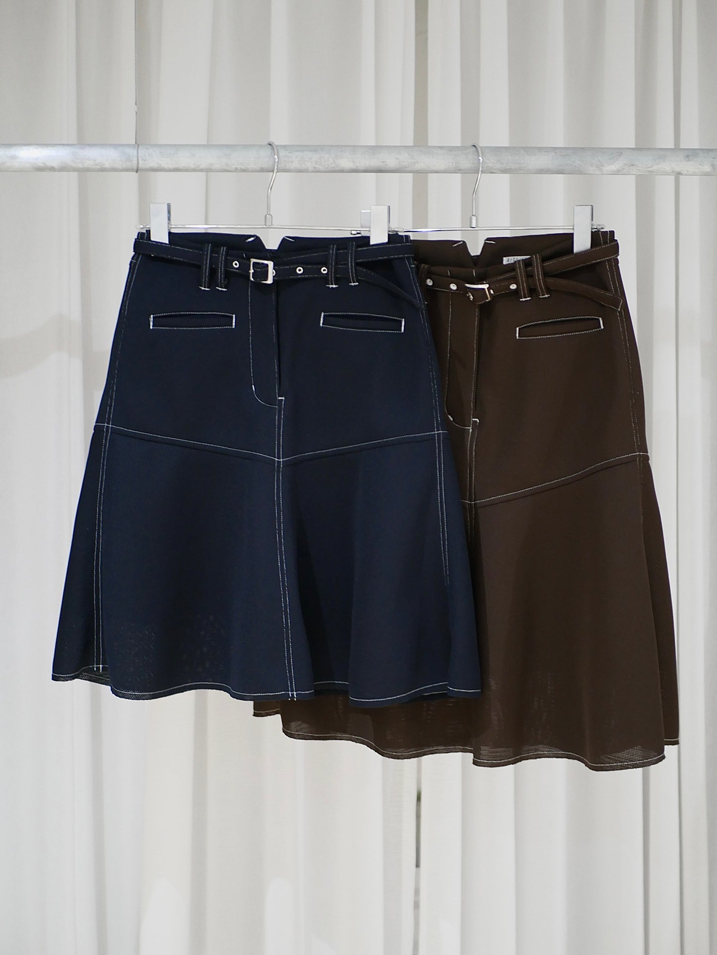 9,【全額支払い】Air mesh flare skirt〔plain〕【受注生産】