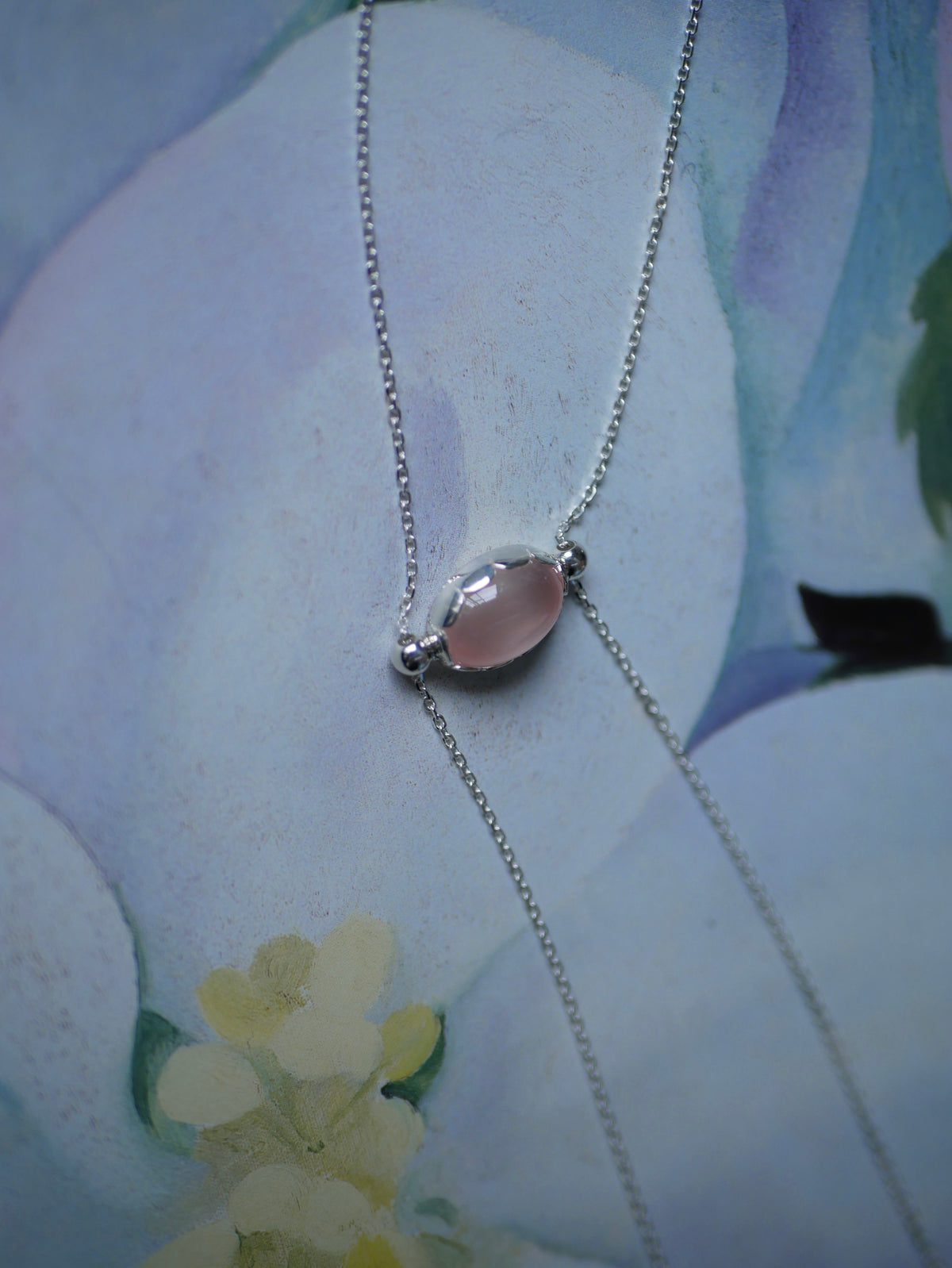 【受注生産〜10/11迄受付】Chain pink necklace 〔small article〕