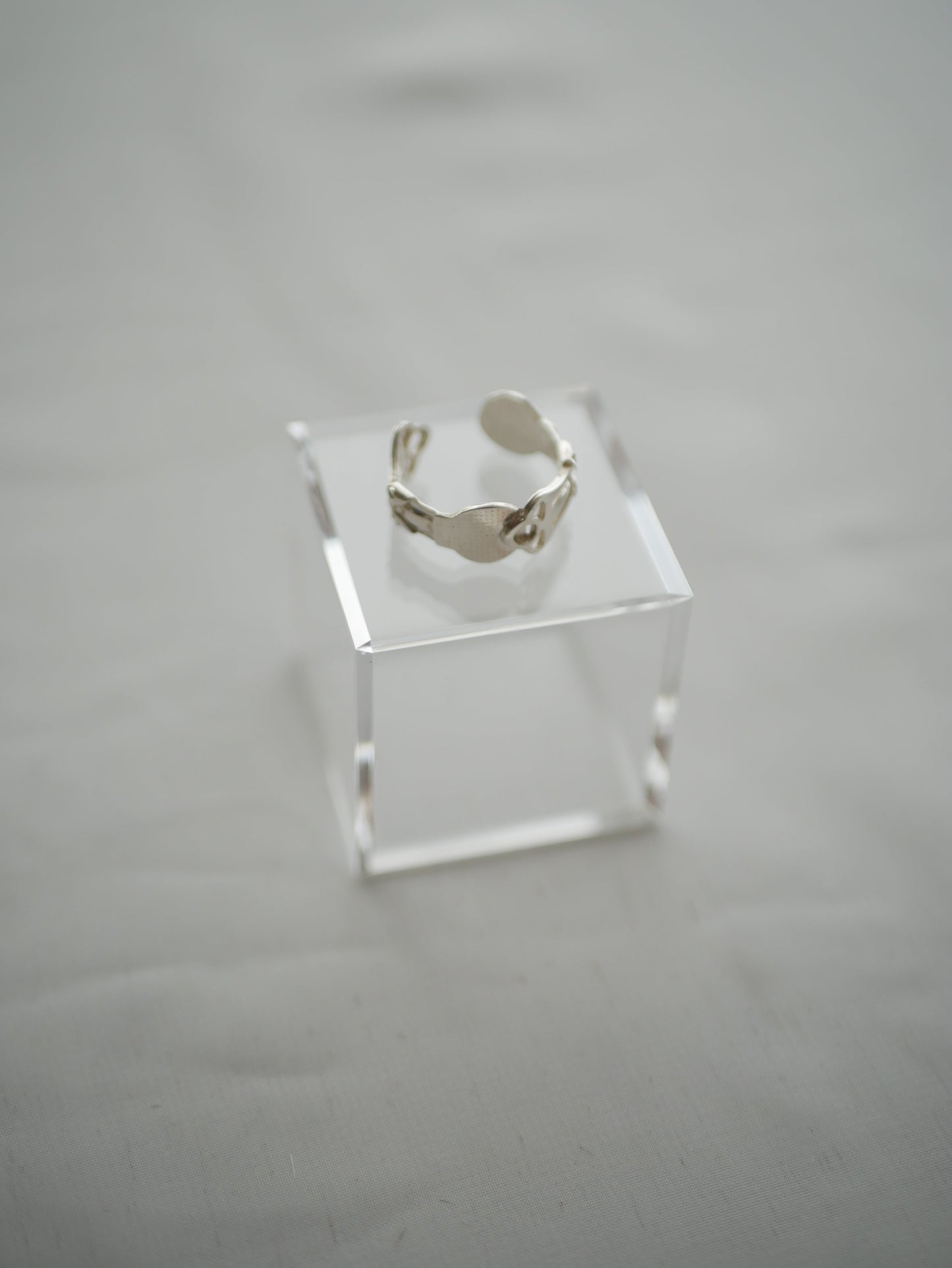 〔small article〕 Silver ear flat ring