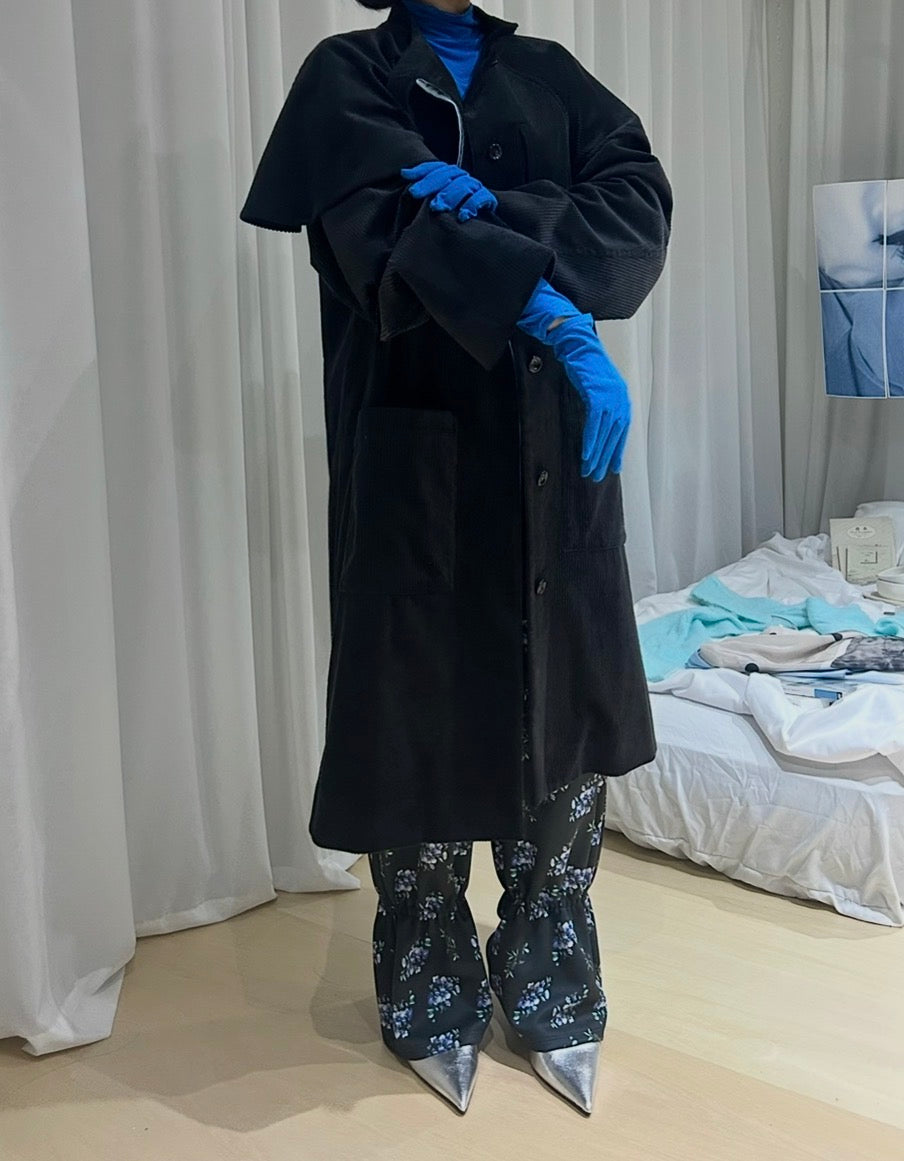 [louise] Louise flare hem pants・Flower