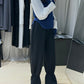 [louise] Louise flare hem pants・Black