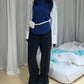 [louise] Louise flare hem pants・Black