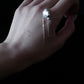 〔small article〕Chain onyx・crystal ring