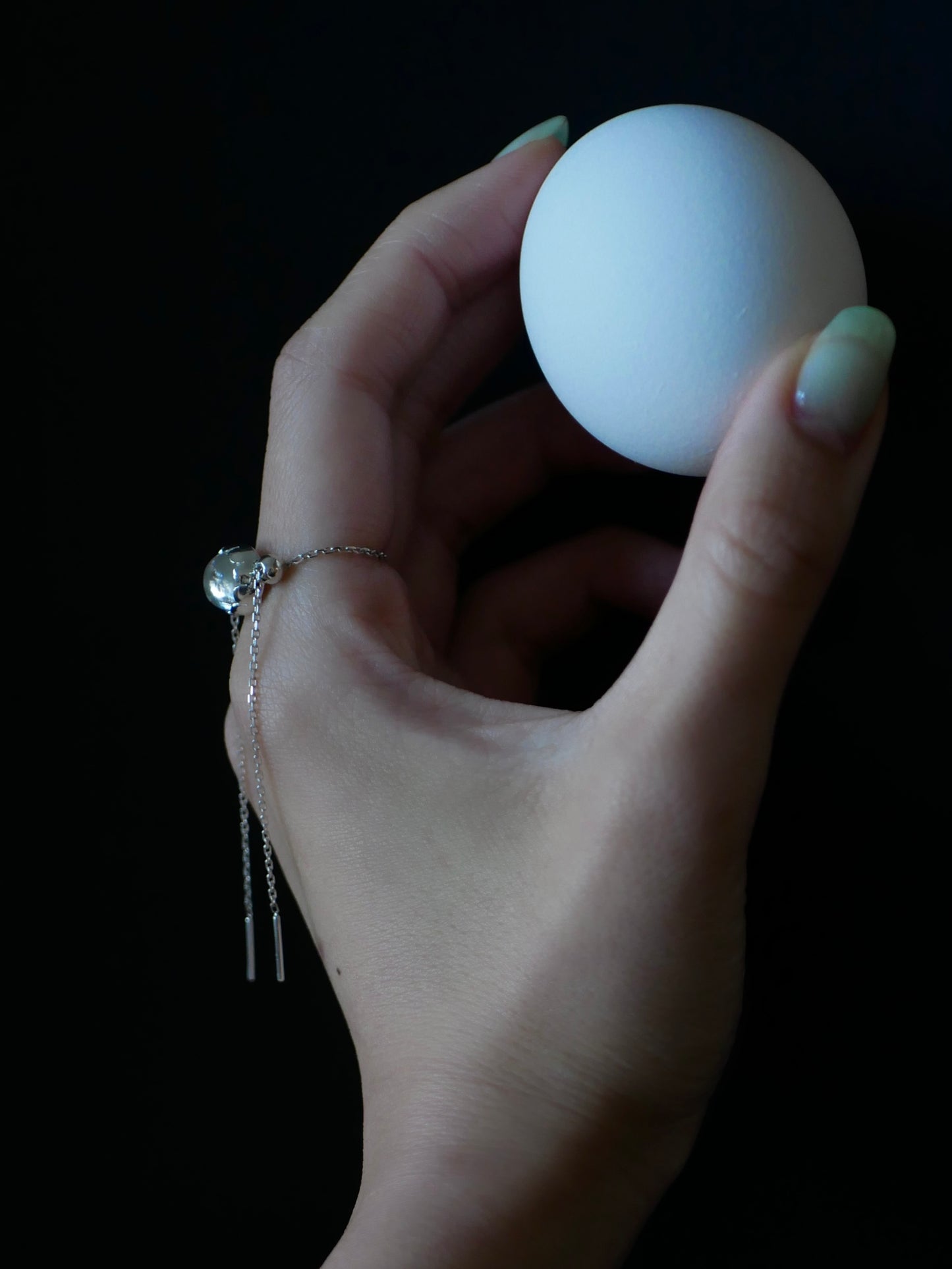 〔small article〕Chain onyx・crystal ring