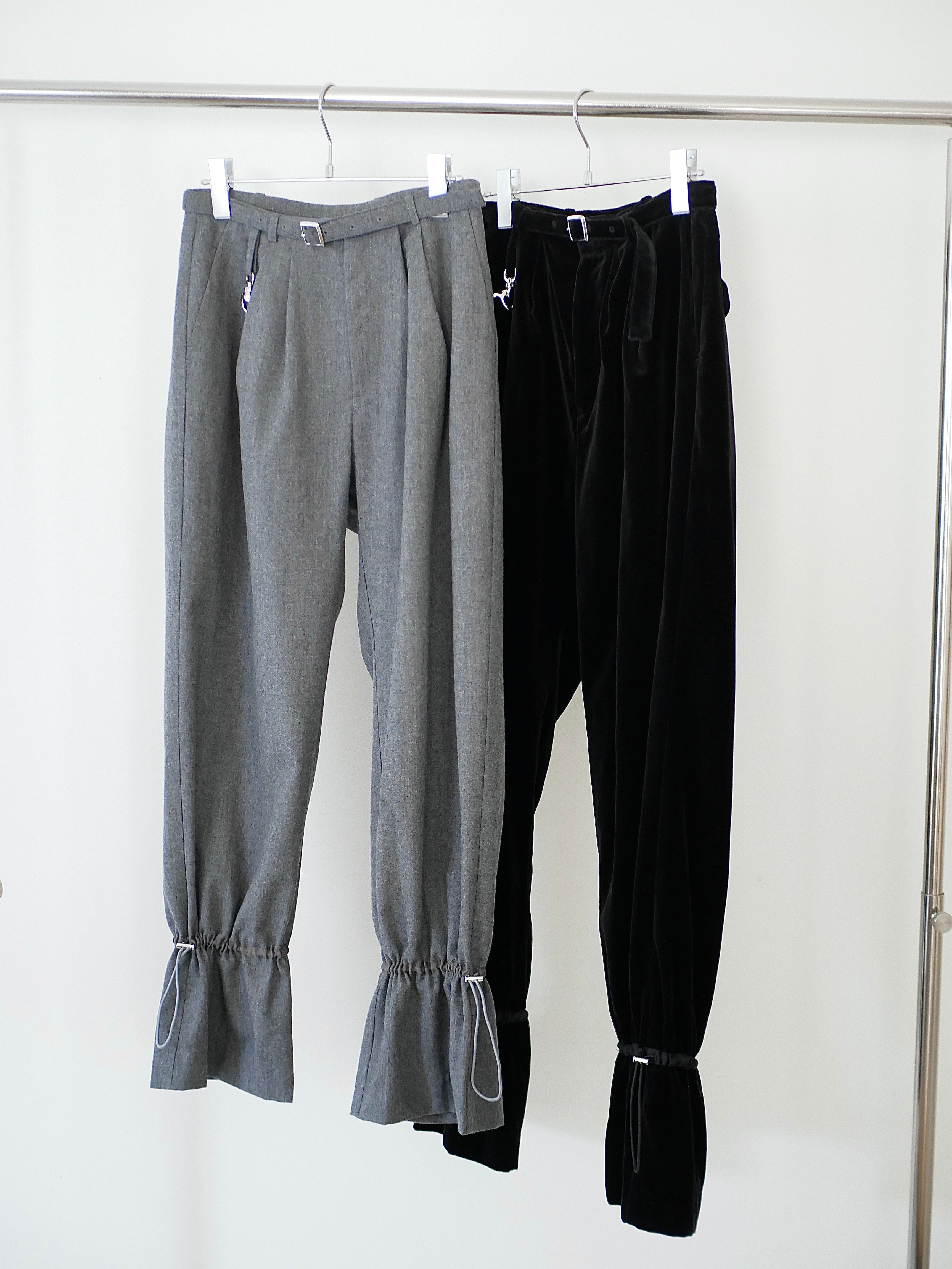 Last one】〔rich〕 Silver hook & shirring pants – RITSUKO KARITA