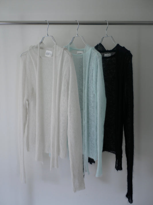 ◼︎ Muffler high gauge kid mohair knit 〔plain〕