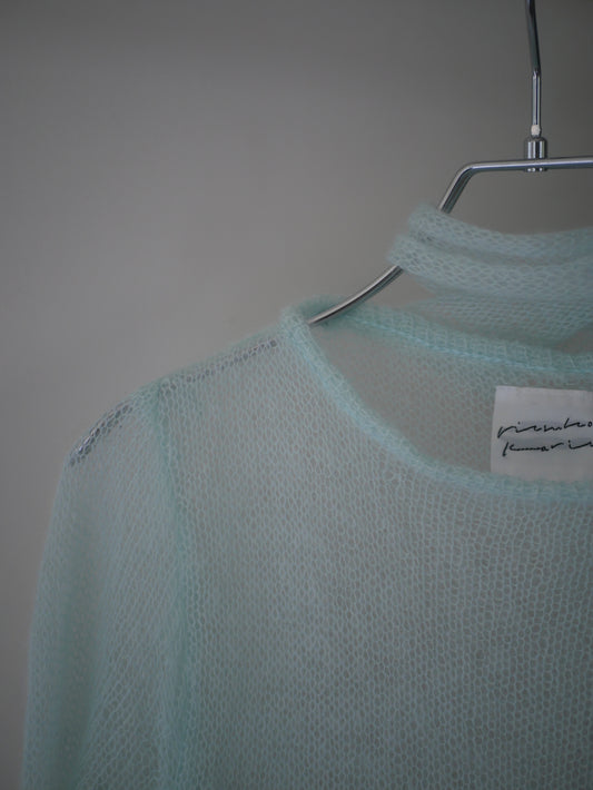 ◼︎ Muffler high gauge kid mohair knit [plain]