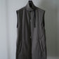 〔plain〕 Slit inner vest【Khaki last one size2】