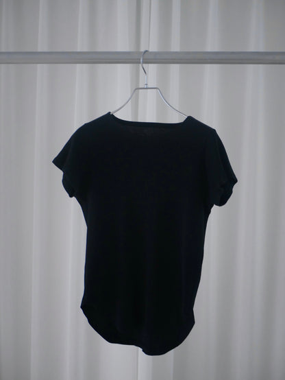 【Last one】〔louise〕Rib inner half tops「さりげなく、きらめきを纏う」