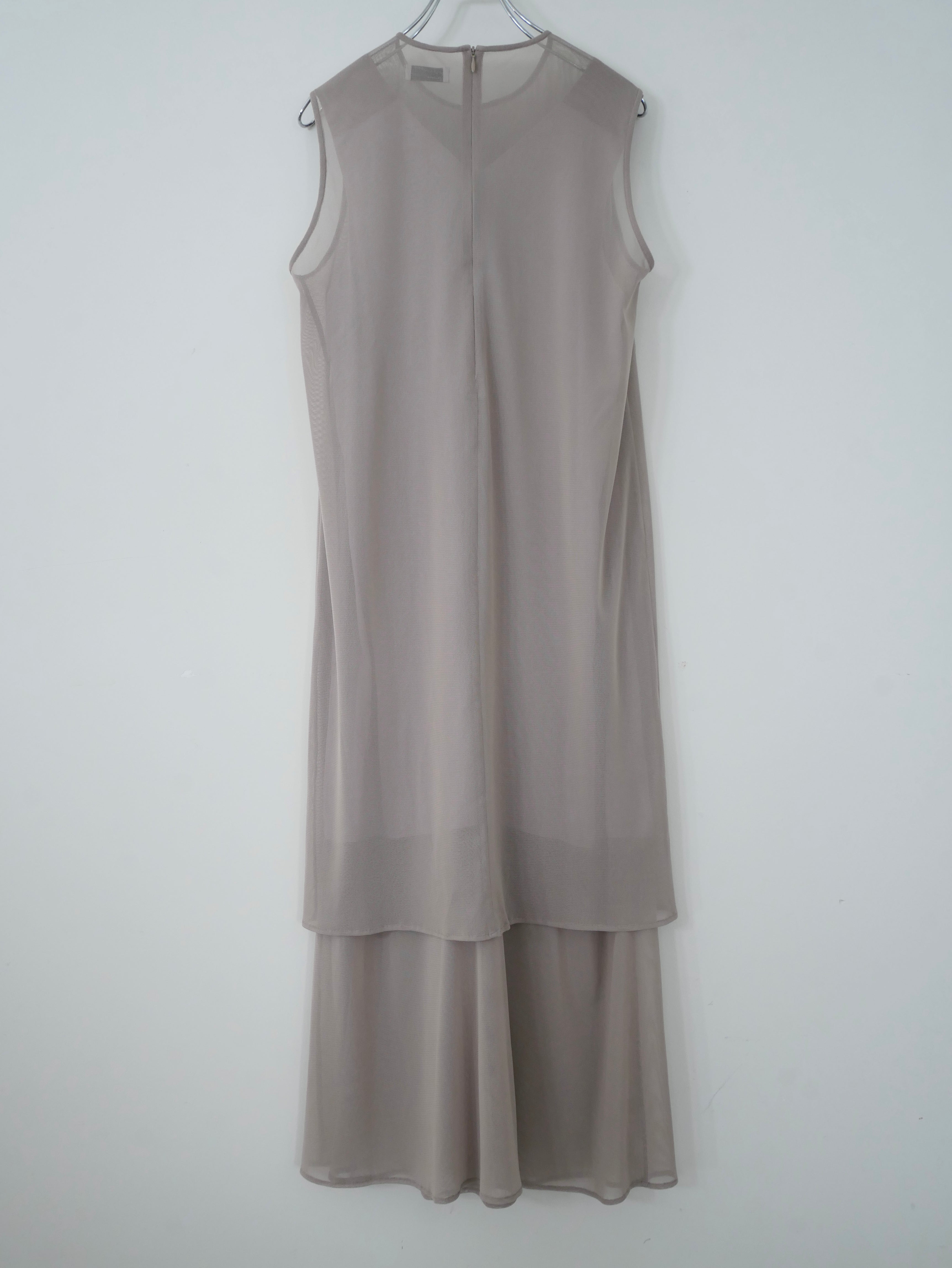 ワンピース RITSUKO KARITA See-through layered dress ◼︎See-through layered dress 〔plain〕 – RITSUKO KARITA