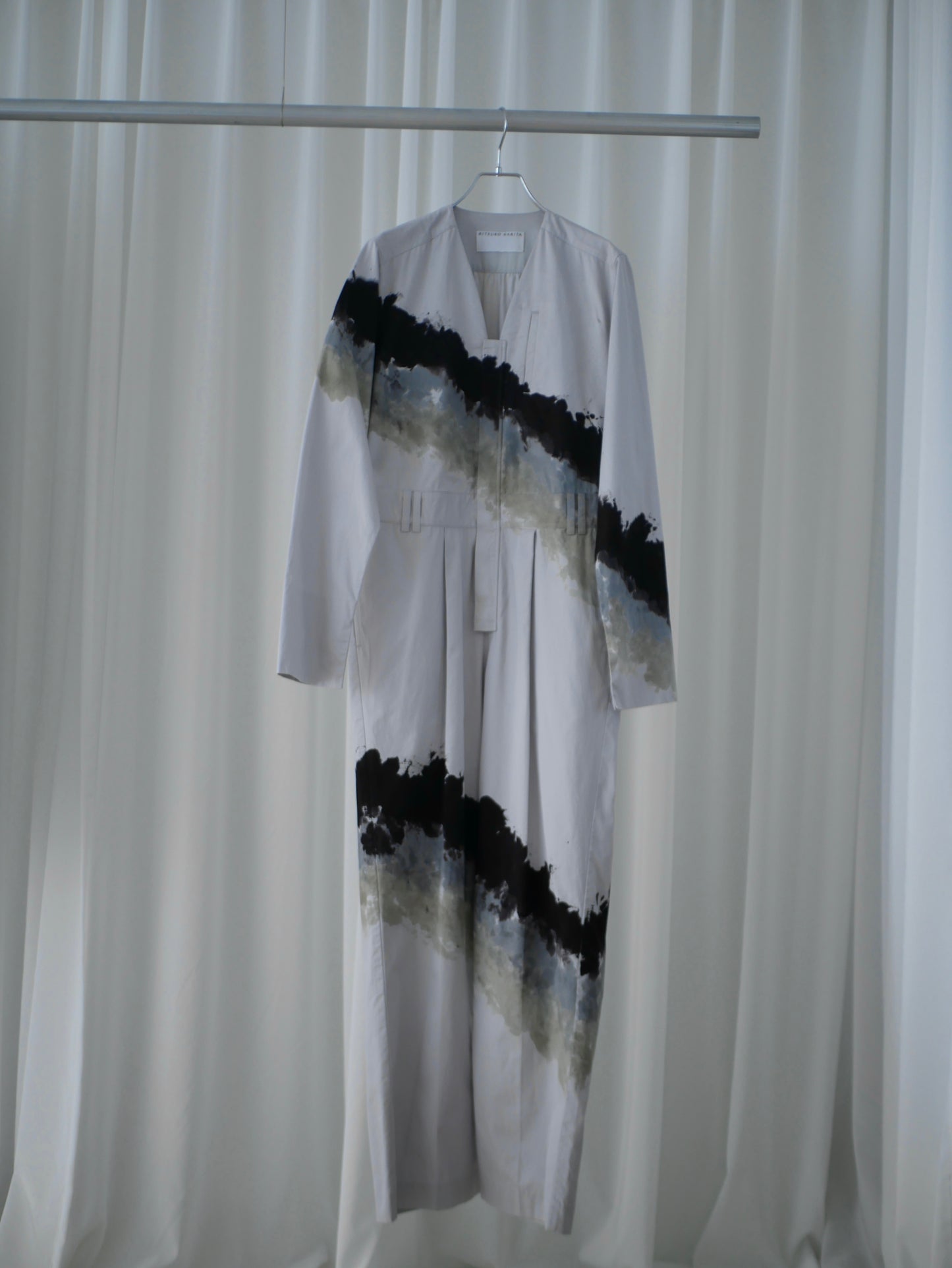 ◼︎Sumi-e V neck jump suits〔rich〕