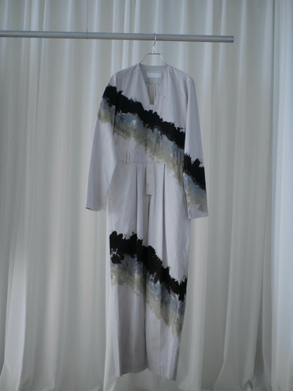 ◼︎Sumi-e V neck jump suits〔rich〕