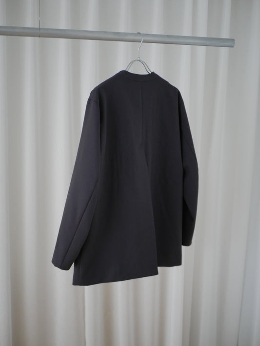 4A.〔内金30％支払い〕Plain collarless jacket〔plain〕original wool【受注販売】