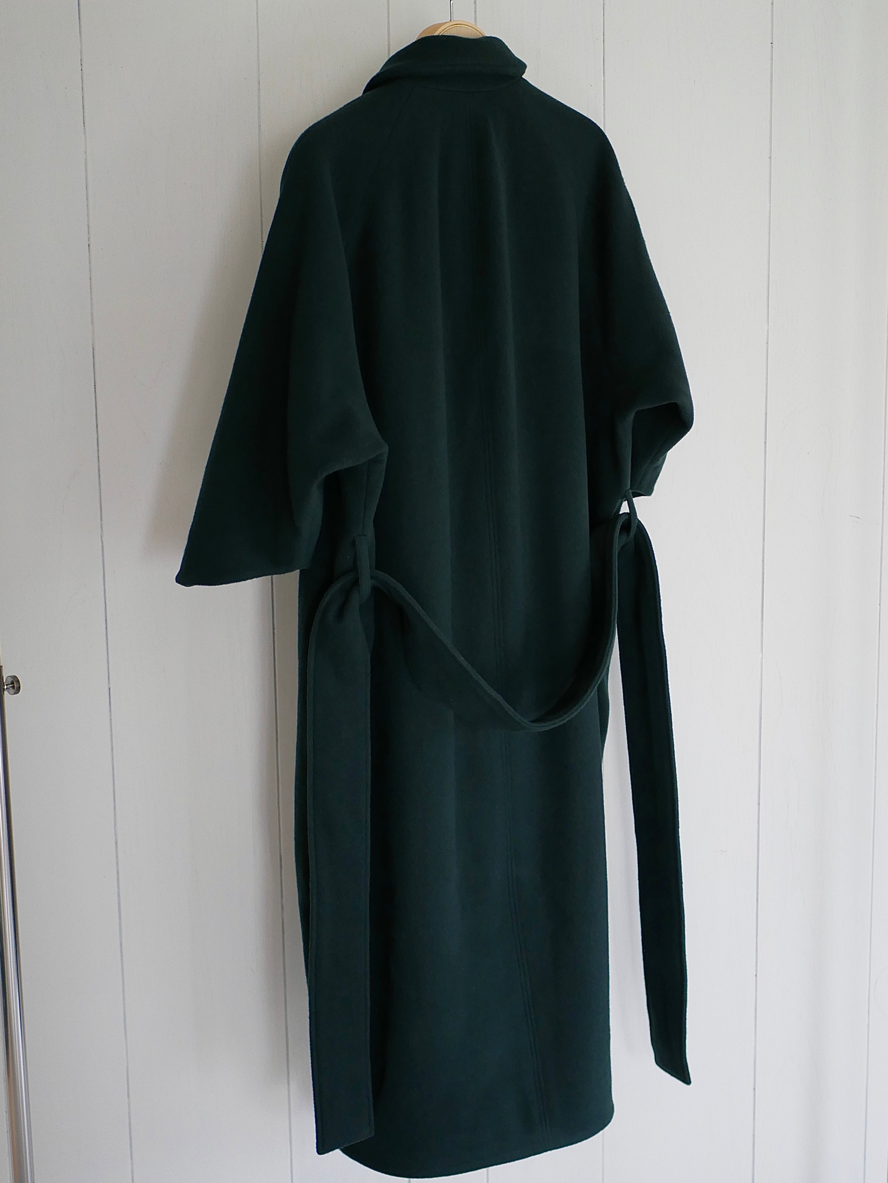 plain〕Cocoon wool coat【Green last one】 – ritsuko karita