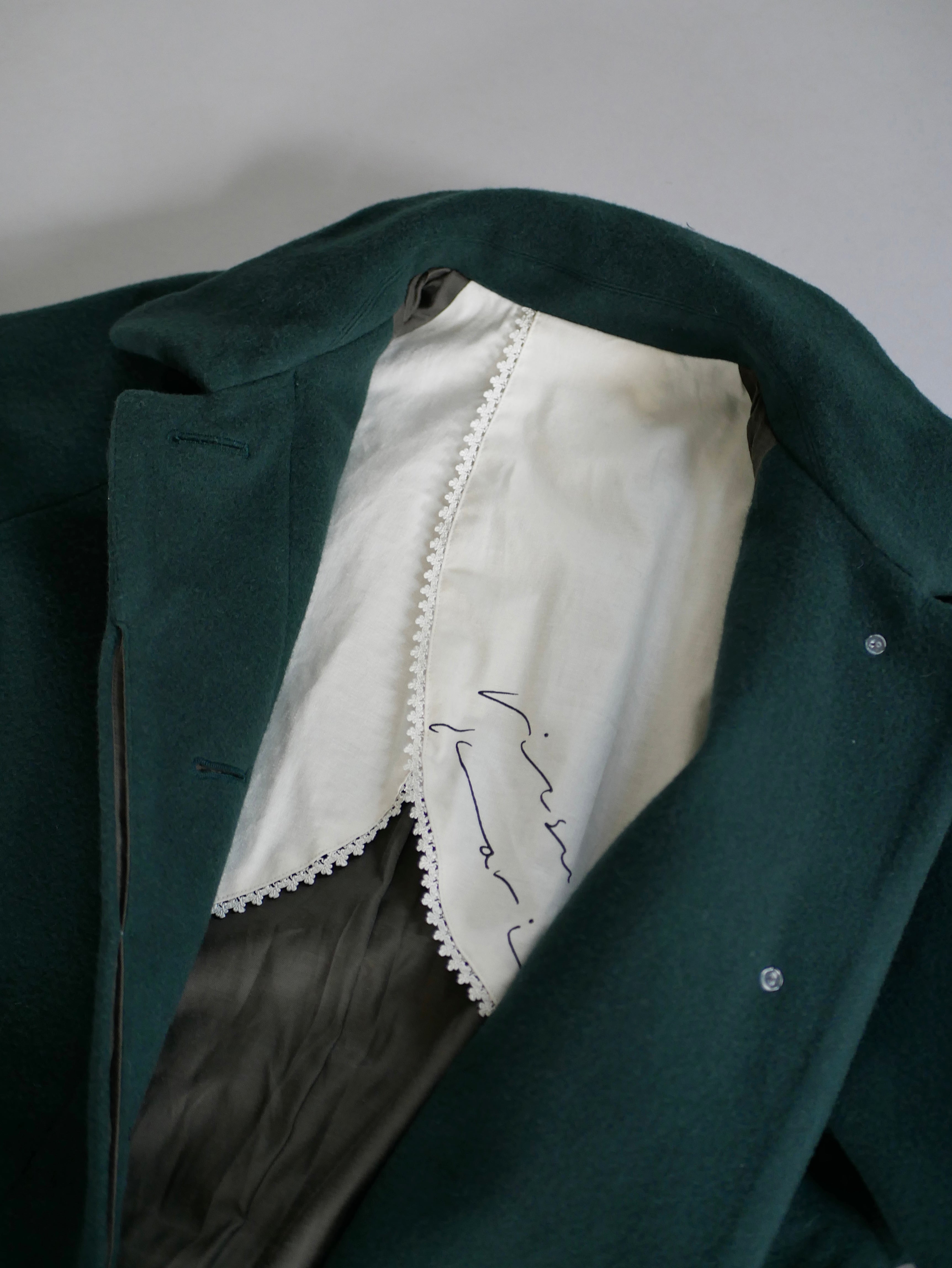 plain〕Cocoon wool coat【Green last one】 – ritsuko karita